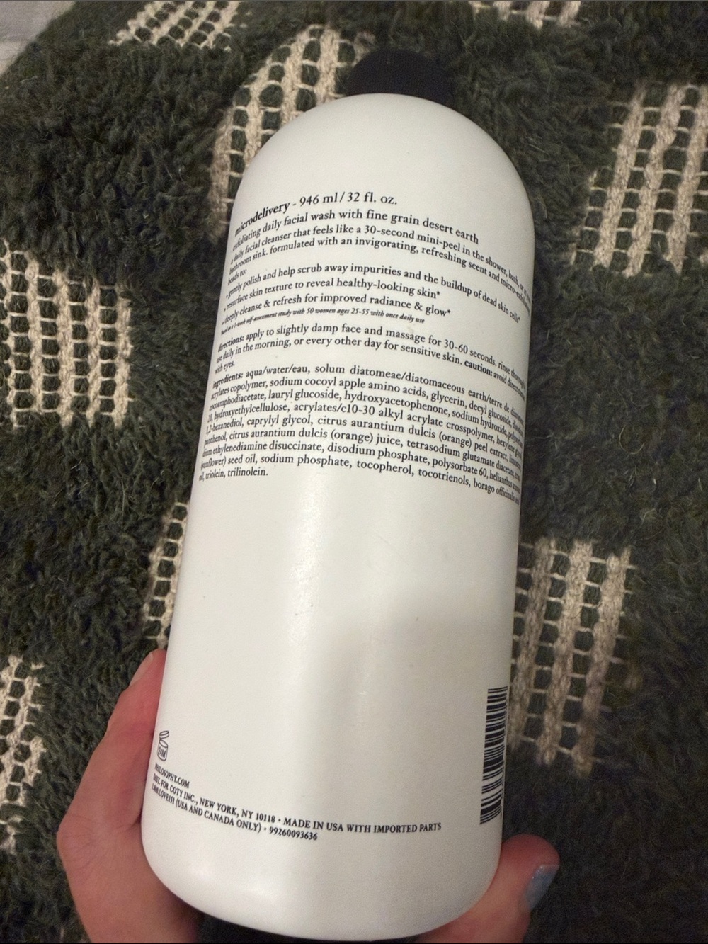 Philosophy Microdelivery Exfoliating Daily Facial Wash w Fine Grain 32 fl oz - Picture 6 of 6